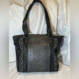 Montana West Black and grey Tote